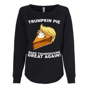 Thanksgiving Trumpkin Pie Womens California Wash Sweatshirt