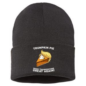 Thanksgiving Trumpkin Pie Sustainable Knit Beanie