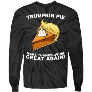 Thanksgiving Trumpkin Pie Tie-Dye Long Sleeve Shirt