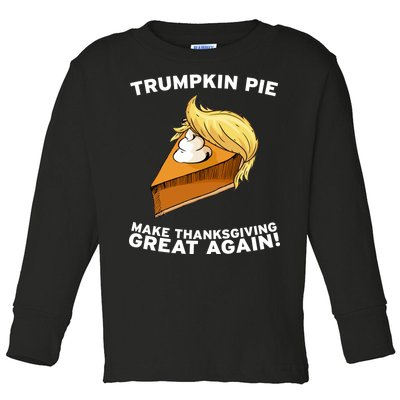 Thanksgiving Trumpkin Pie Toddler Long Sleeve Shirt