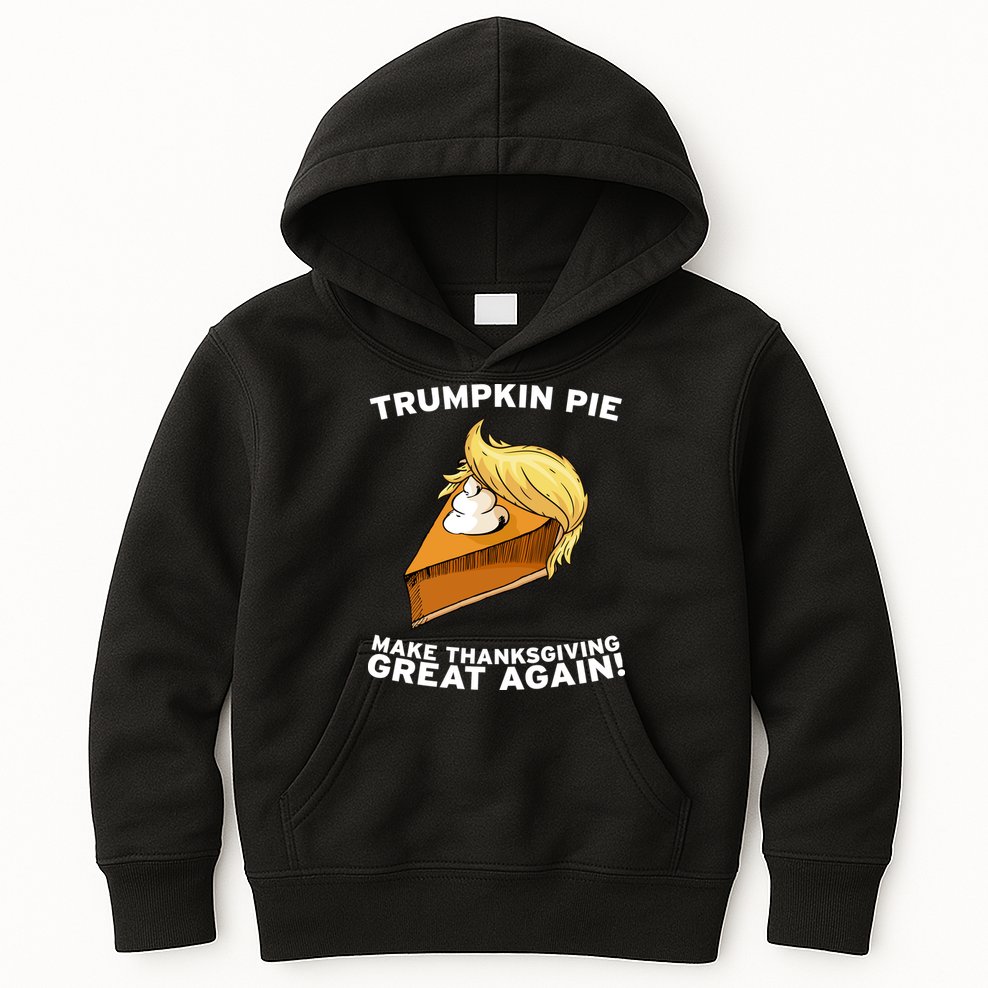 Thanksgiving Trumpkin Pie Kids Hoodie