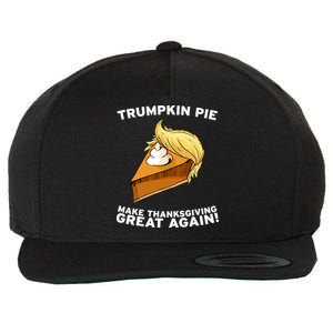 Thanksgiving Trumpkin Pie Wool Snapback Cap