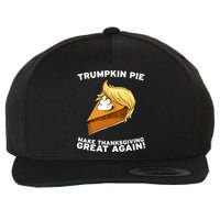 Thanksgiving Trumpkin Pie Wool Snapback Cap