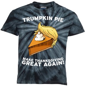 Thanksgiving Trumpkin Pie Kids Tie-Dye T-Shirt