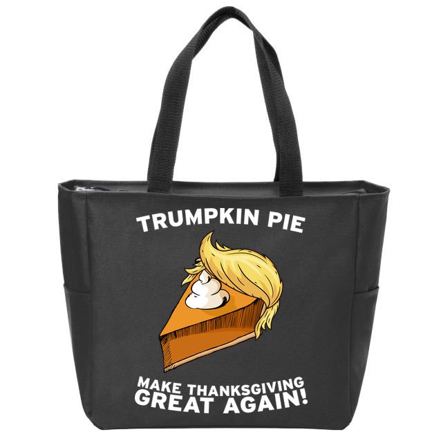 Thanksgiving Trumpkin Pie Zip Tote Bag