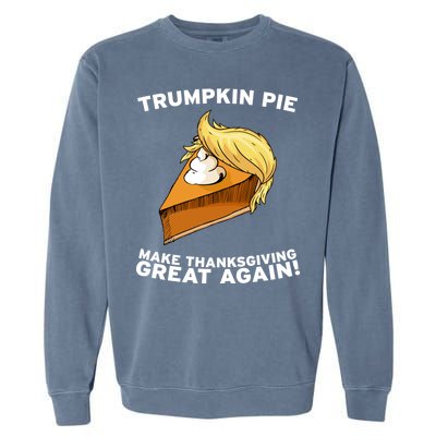 Thanksgiving Trumpkin Pie Garment-Dyed Sweatshirt