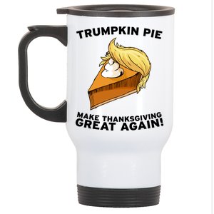 Thanksgiving Trumpkin Pie Stainless Steel Travel Mug