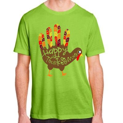 Thanksgiving Turkey Hand Adult ChromaSoft Performance T-Shirt