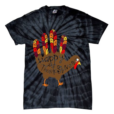 Thanksgiving Turkey Hand Tie-Dye T-Shirt