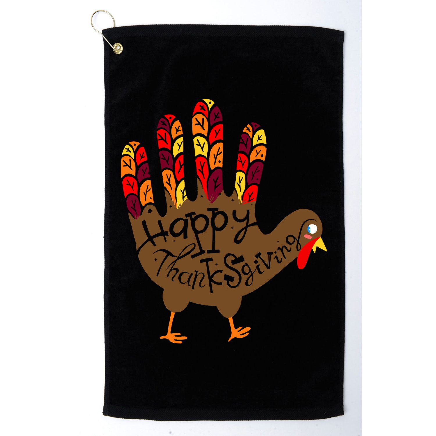 Thanksgiving Turkey Hand Golf Towel
