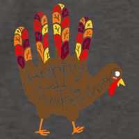 Thanksgiving Turkey Hand Vector Backpack