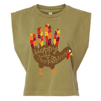 Thanksgiving Turkey Hand Garment-Dyed Women's Muscle Tee