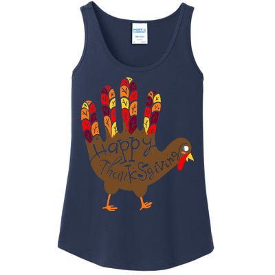 Thanksgiving Turkey Hand Ladies Essential Tank