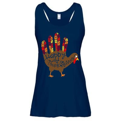 Thanksgiving Turkey Hand Ladies Essential Flowy Tank