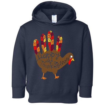 Thanksgiving Turkey Hand Toddler Hoodie