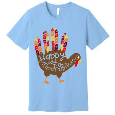 Thanksgiving Turkey Hand Premium T-Shirt