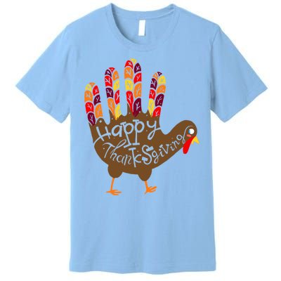 Thanksgiving Turkey Hand Premium T-Shirt