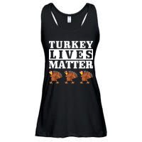Thanksgiving Turkey Lives Matter Ladies Essential Flowy Tank