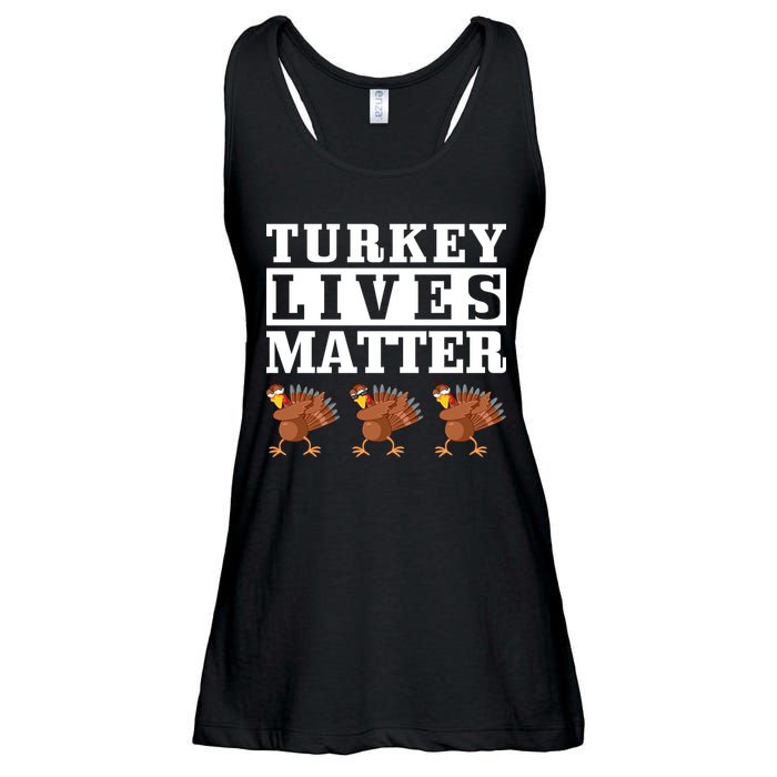 Thanksgiving Turkey Lives Matter Ladies Essential Flowy Tank