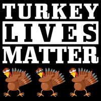 Thanksgiving Turkey Lives Matter Ladies Essential Flowy Tank
