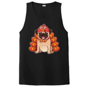 Thanksgiving Turkey Pug PosiCharge Competitor Tank