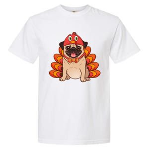 Thanksgiving Turkey Pug Garment-Dyed Heavyweight T-Shirt