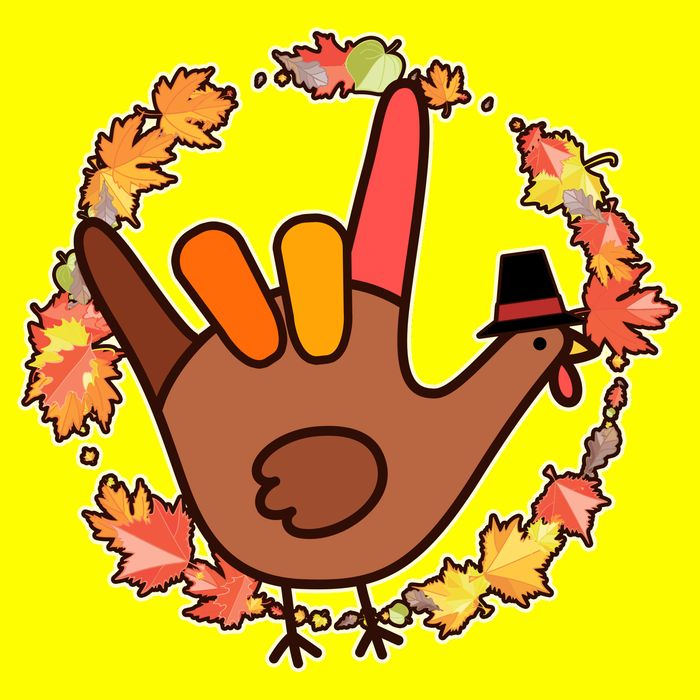 Thanksgiving Turkey Sign Language I Love You 11oz C Handle Ceramic Mug