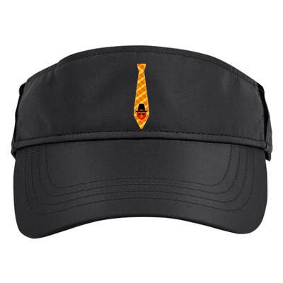 Thanksgiving Turkey Tie Adult Drive Performance Visor