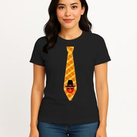 Thanksgiving Turkey Tie Womens T-Shirt