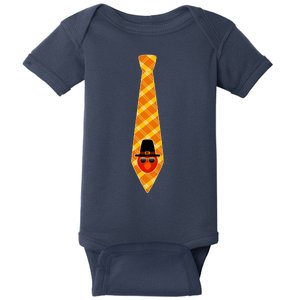 Thanksgiving Turkey Tie Baby Bodysuit