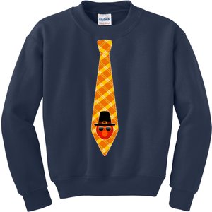 Thanksgiving Turkey Tie Kids Sweatshirt