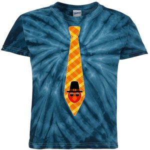 Thanksgiving Turkey Tie Kids Tie-Dye T-Shirt