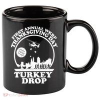 Thanksgiving WKRP Turkey Drop 11oz C Handle Ceramic Mug