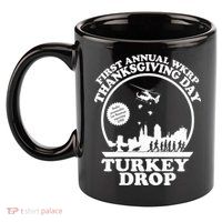 Thanksgiving WKRP Turkey Drop 11oz C Handle Ceramic Mug