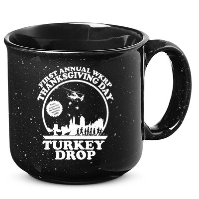 Thanksgiving WKRP Turkey Drop 15oz Campfire Ceramic Mug
