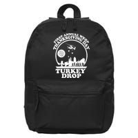 Thanksgiving WKRP Turkey Drop 16 in Basic Backpack