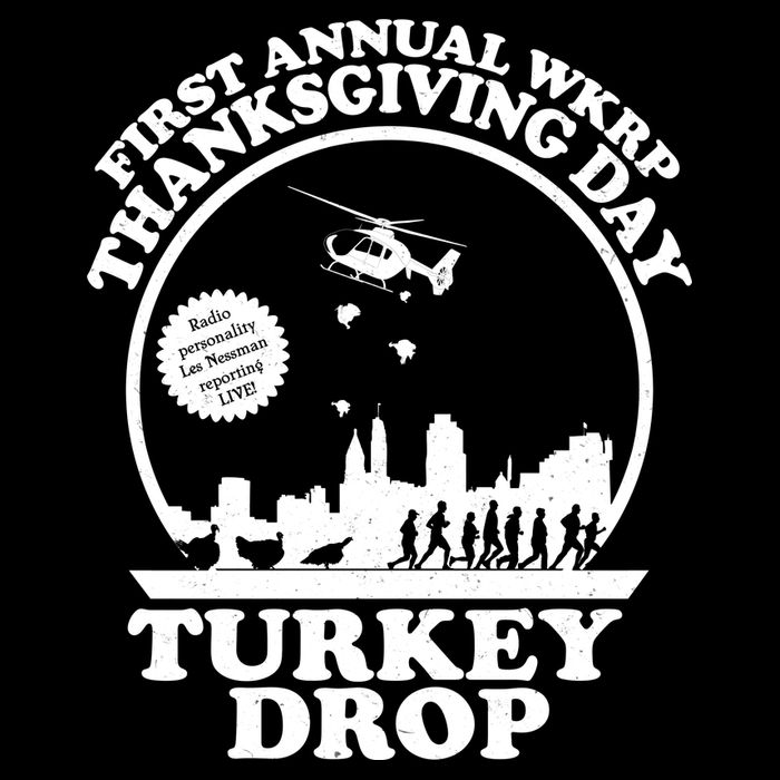 Thanksgiving WKRP Turkey Drop 16 in Basic Backpack