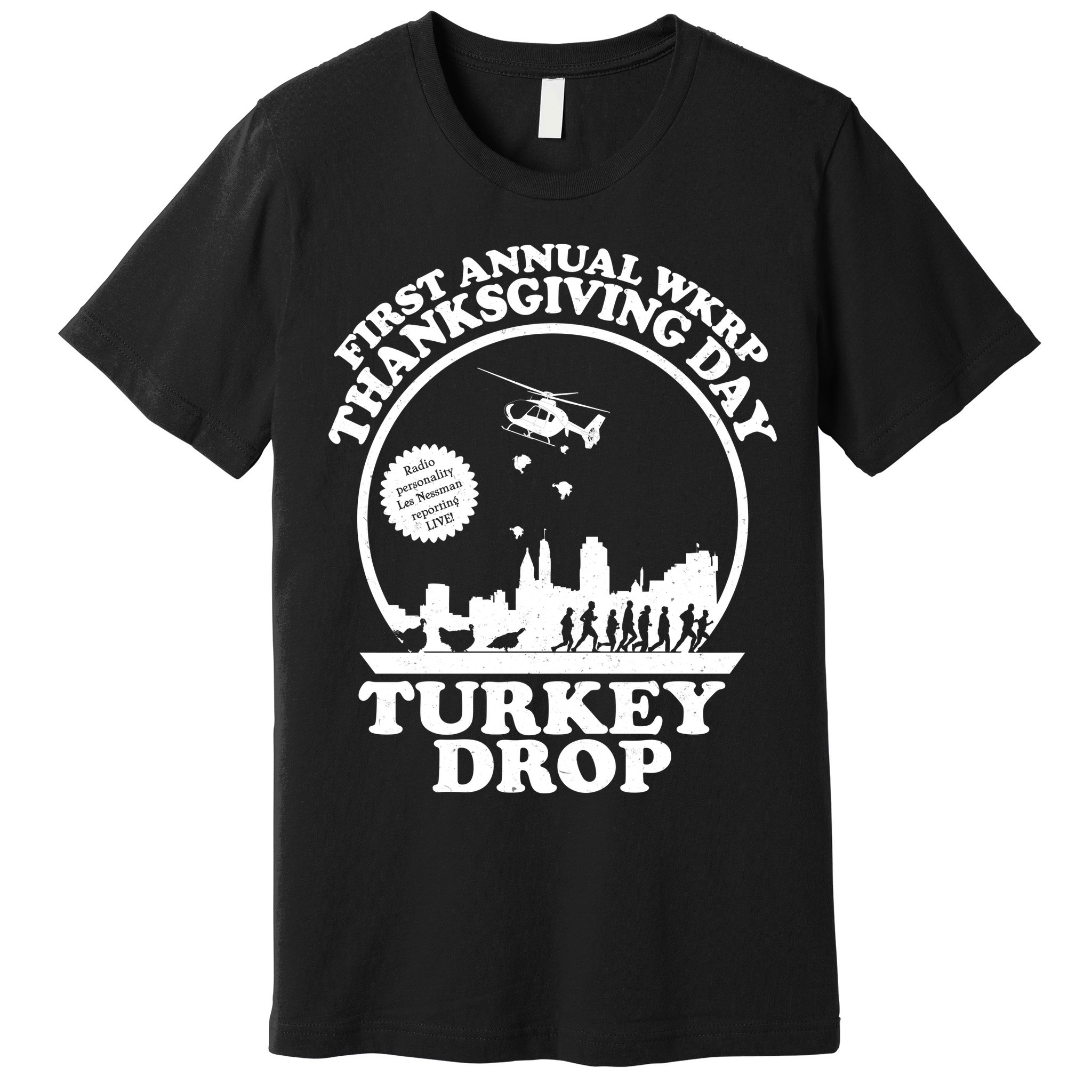 Thanksgiving WKRP Turkey Drop Premium T-Shirt