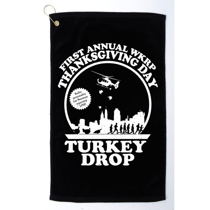 Thanksgiving WKRP Turkey Drop Golf Towel