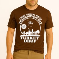 Thanksgiving WKRP Turkey Drop Performance Shirt