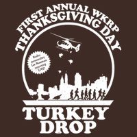 Thanksgiving WKRP Turkey Drop Performance Shirt