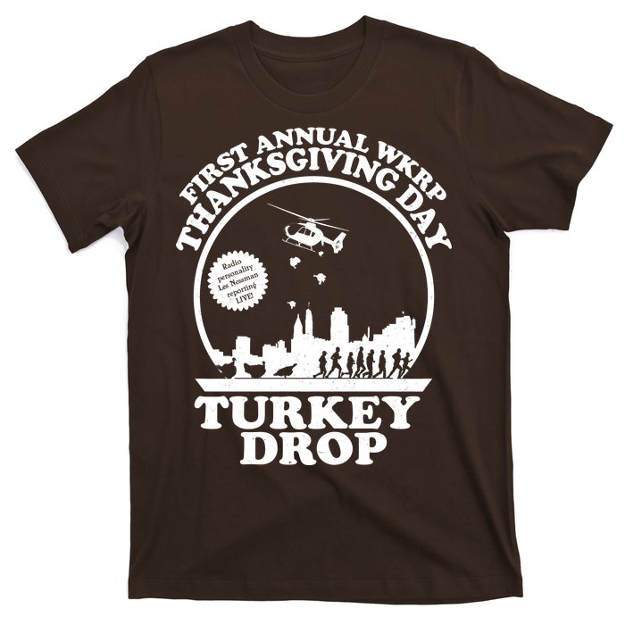 Thanksgiving WKRP Turkey Drop T-Shirt