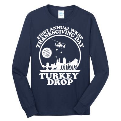 Thanksgiving WKRP Turkey Drop Tall Long Sleeve T-Shirt