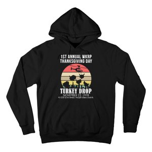 Thanksgiving WKRP Turkey's Drop Hoodie