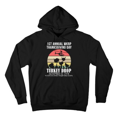 Thanksgiving WKRP Turkey's Drop Hoodie