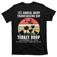 Thanksgiving WKRP Turkey's Drop T-Shirt