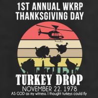 Thanksgiving WKRP Turkey's Drop Adult Drive Performance Visor