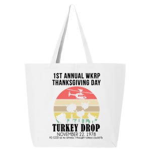 Thanksgiving WKRP Turkey's Drop 25L Jumbo Tote