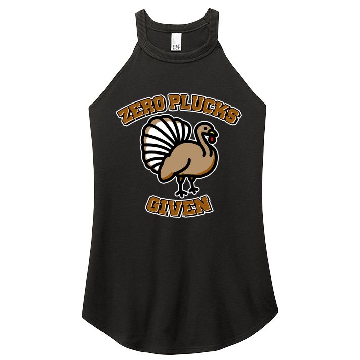 Thanksgiving Zero Plucks Given Turkey Women's Perfect Tri Rocker Tank
