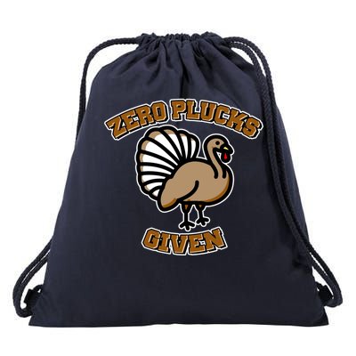 Thanksgiving Zero Plucks Given Turkey Drawstring Bag